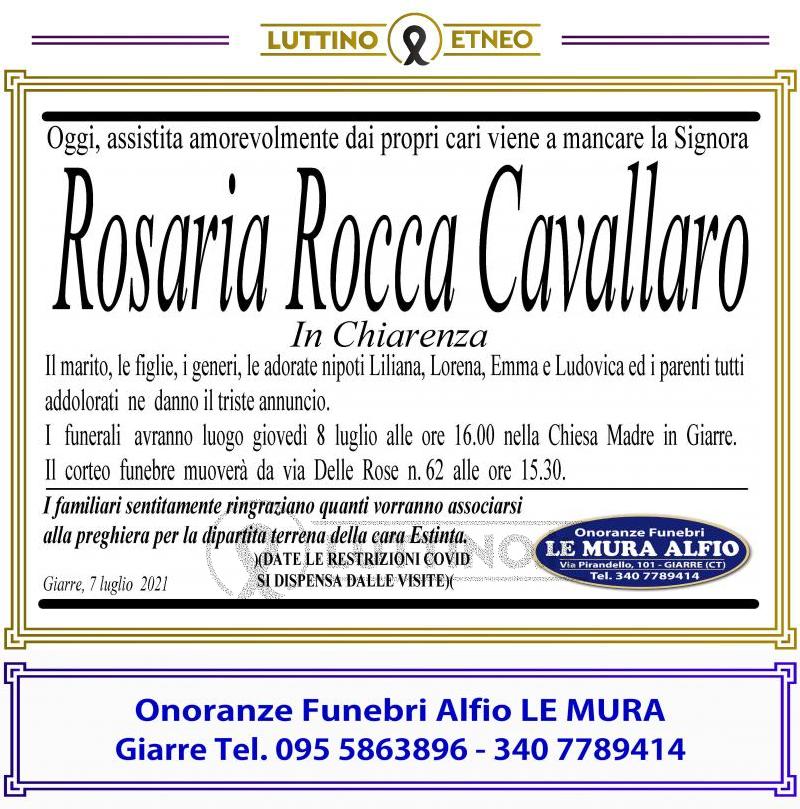 Rosaria Rocca  Cavallaro 